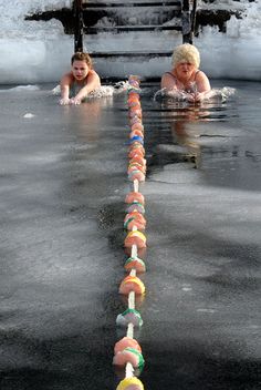 naked ice bathing