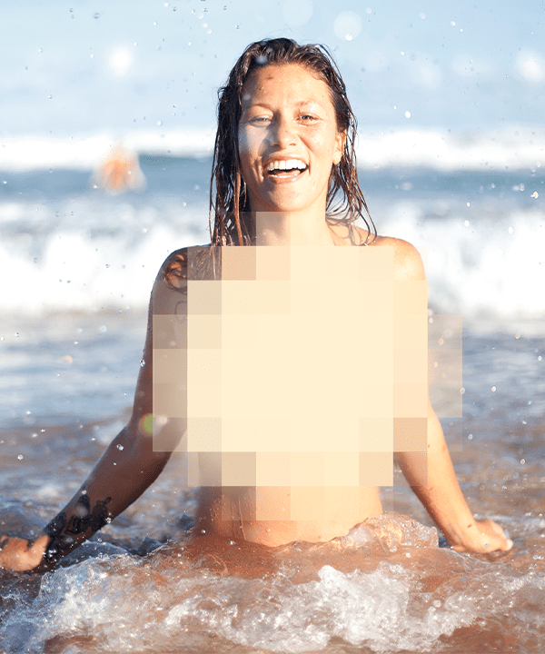 Naked People On Nude Beach toons parody