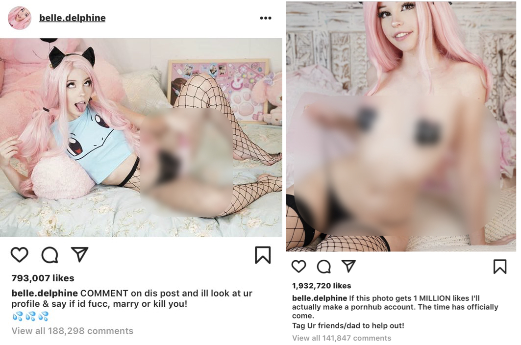 Belle Delphine Porn Nudes spread xxx