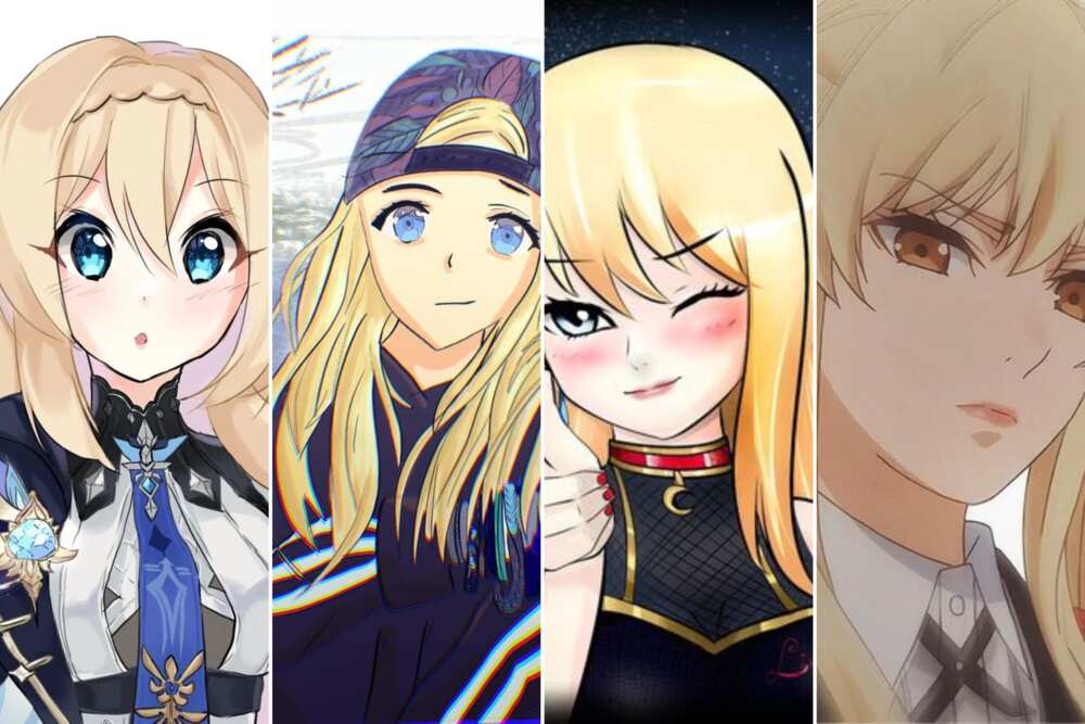 hot blonde anime