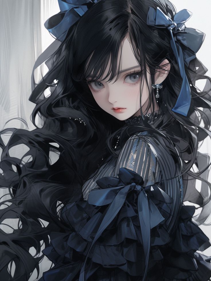 beryl barr recommends anime girl long black hair pic