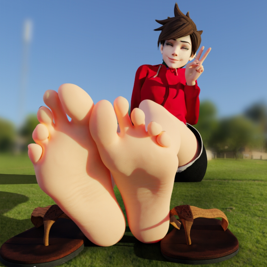 carl fraser recommends overwatch tracer footjob pic