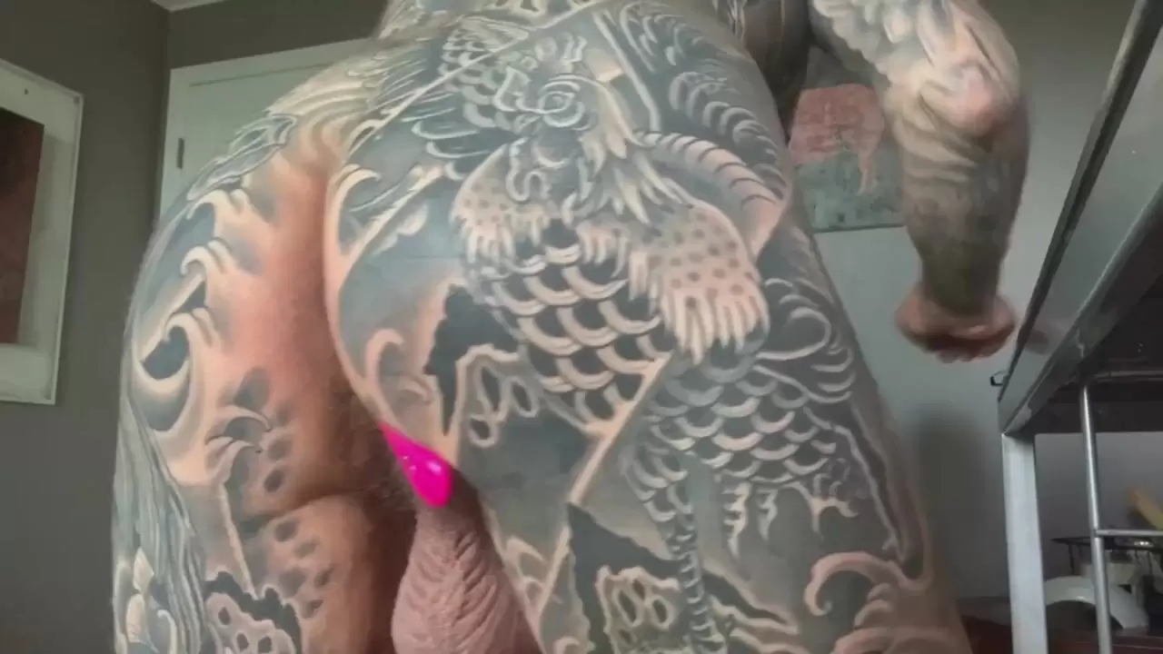 dragon tattoo on cock