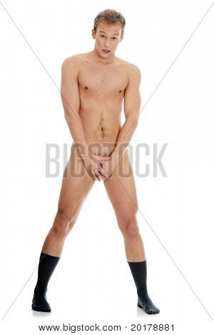 naked men in socks