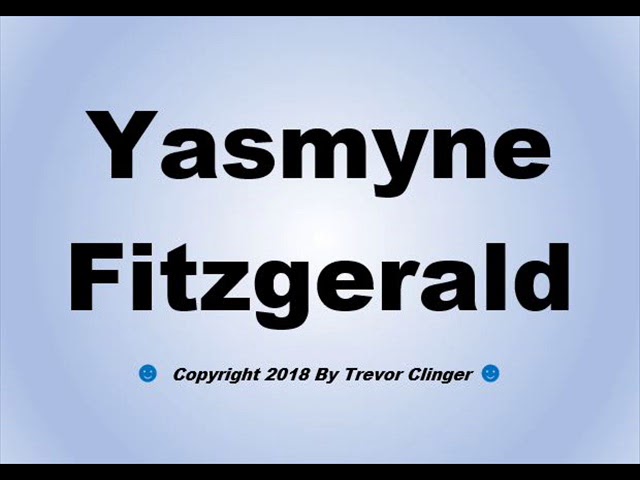 cara ellison recommends Yasmyne Fitzgerald