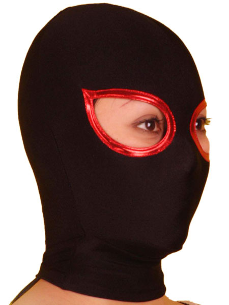 red spandex mask