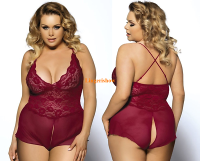 Best of Bbw crotchless lingerie