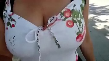 aisha stewart add playing with boobs in public photo