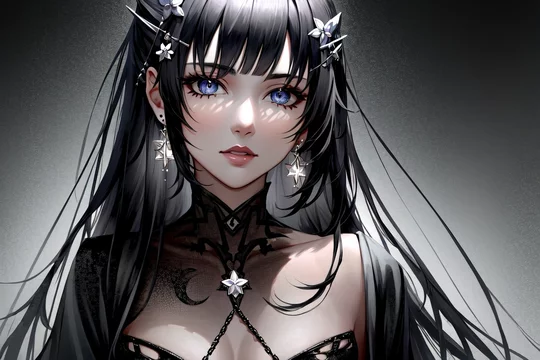 david siemen recommends Anime Girl Long Black Hair