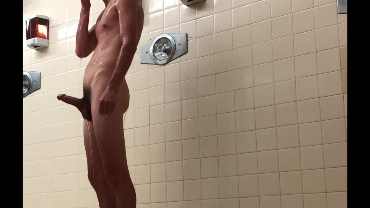 Best of Boner in public showers