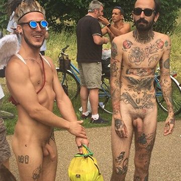 Best of Naked men on public