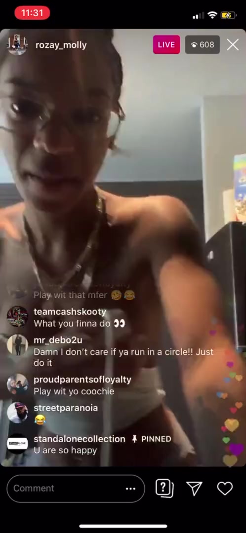 instagram live naked