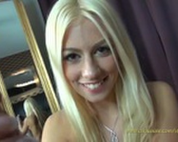 beautiful blonde blow job