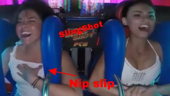 Slingshot Ride Nipple Slip college teens