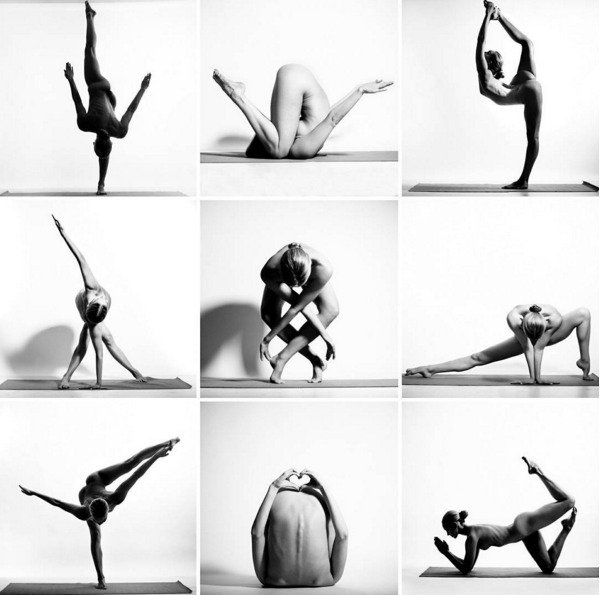 Best of Nude yoga moves