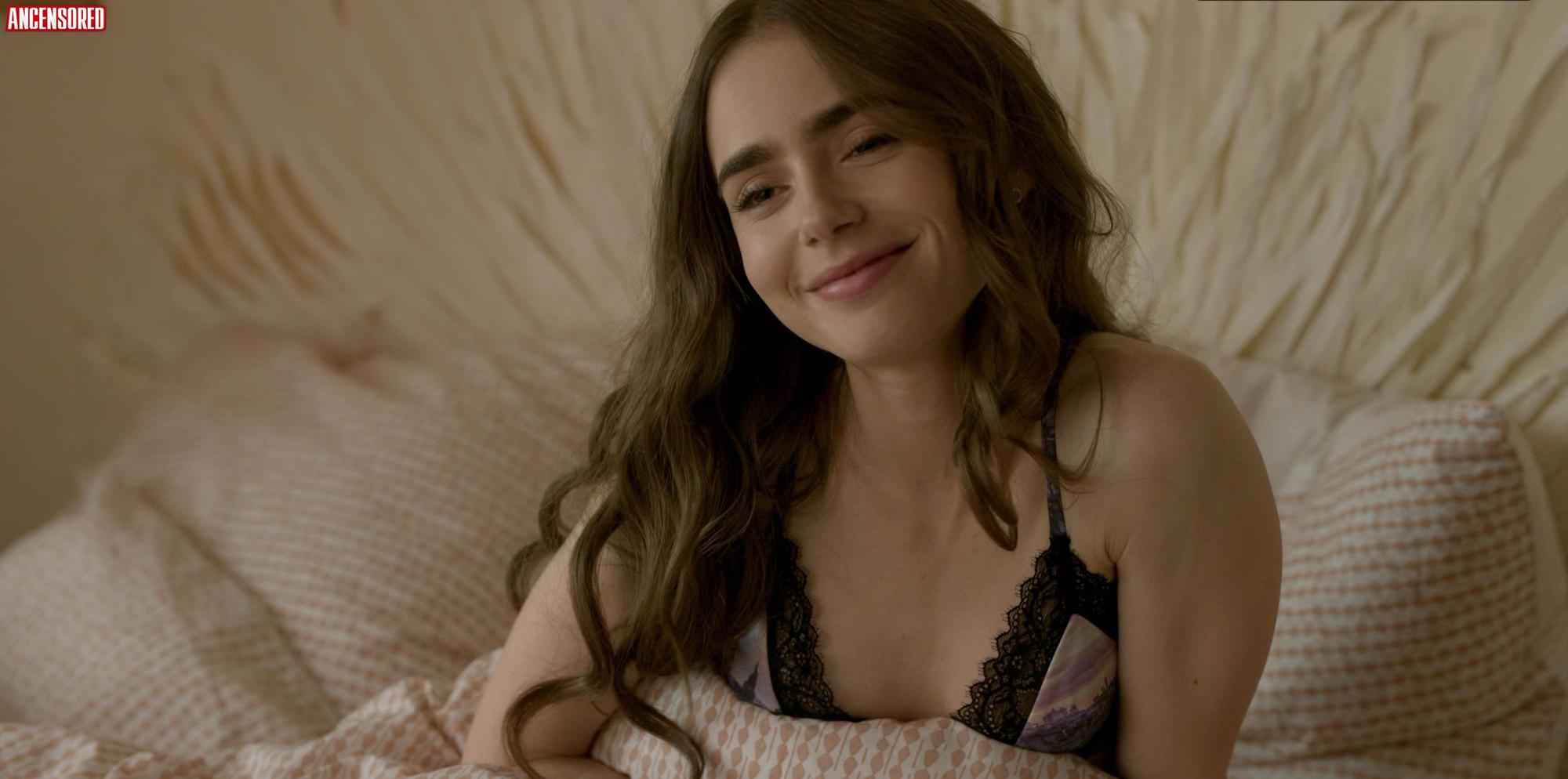 Lily Collins Naked hole surprise