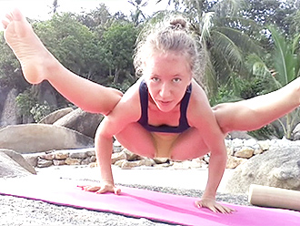 delilah huston recommends naked yoga in public pic