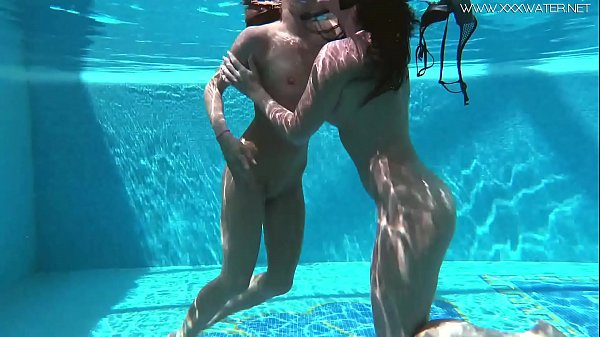 nude women in pool