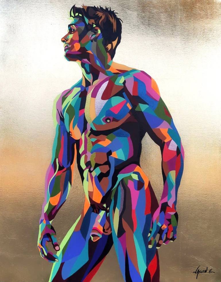 andrew billingsley add male body paint nude photo