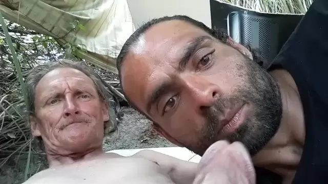 Best of Homeless guy jerking off