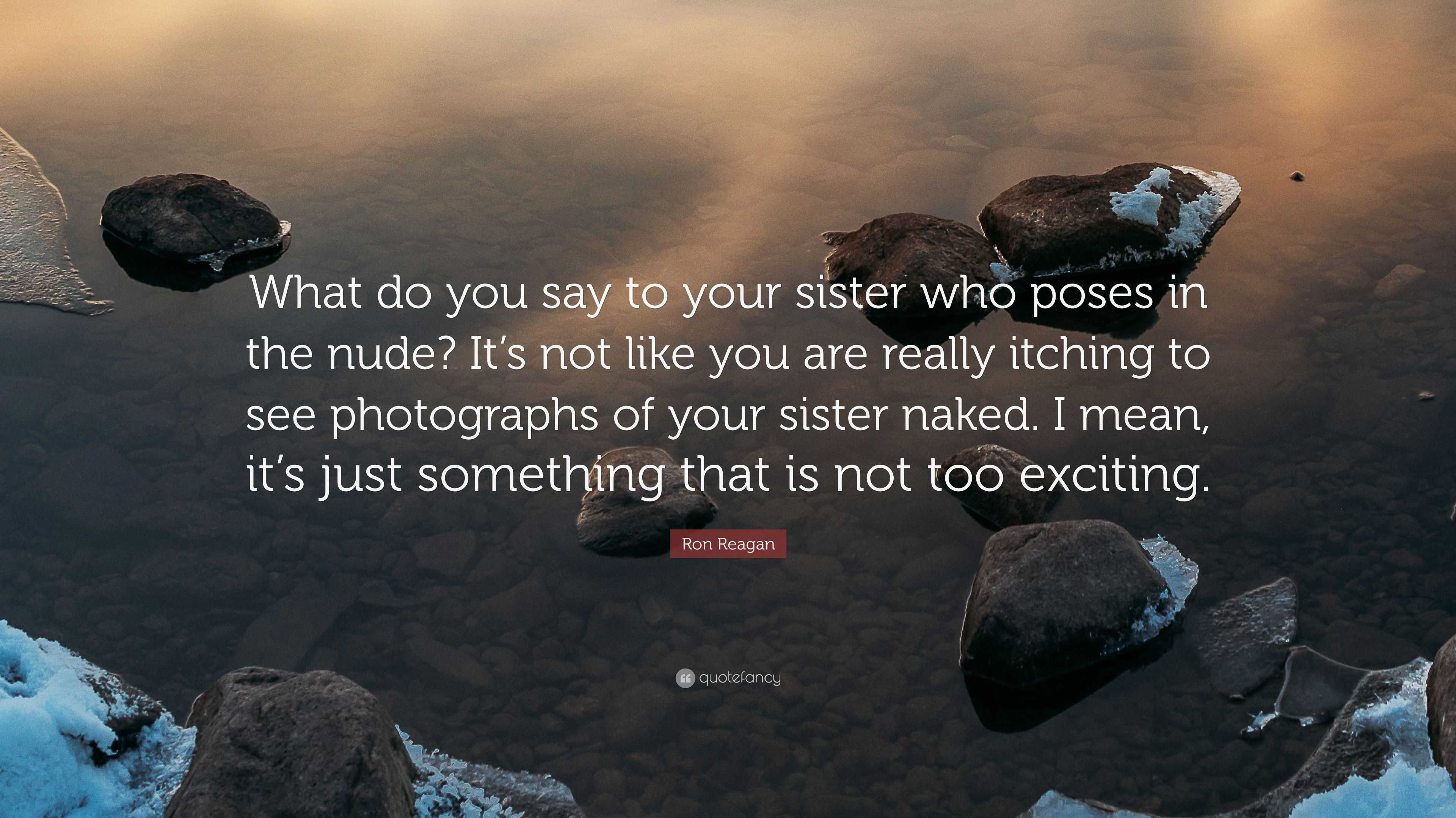 amit pozner recommends seeing sister naked pic