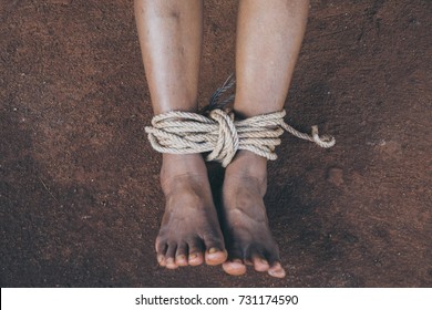 belinda rash add tied up bare feet photo