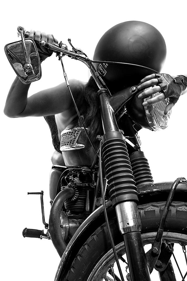 nude chicks on motorcycles