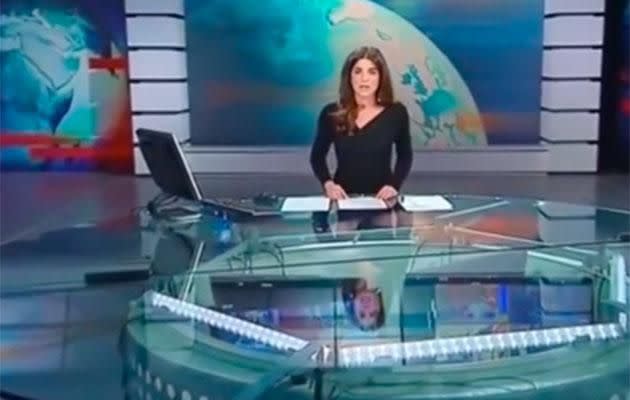 alisha marie recommends anchorwoman translucent desk pic