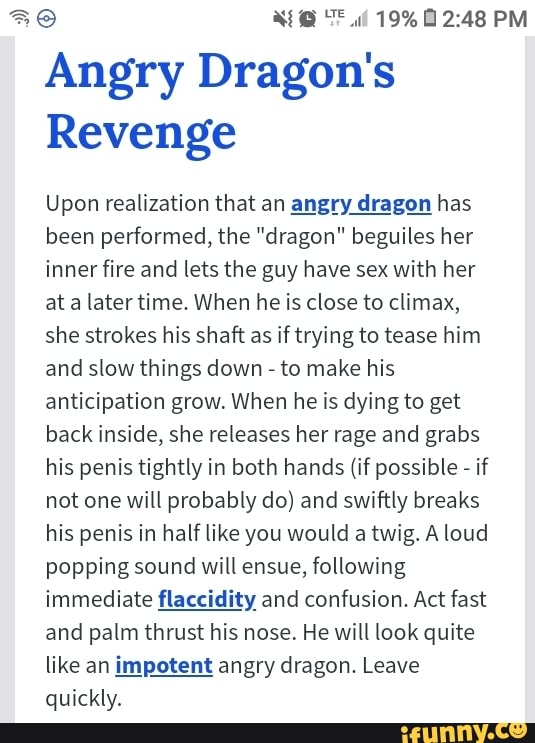 david kriegbaum recommends Angry Dragon Sex