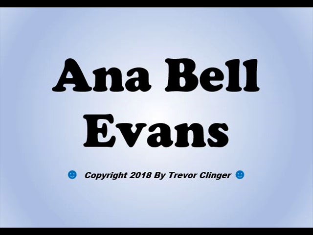 chuck witherow recommends anna bell evans pic