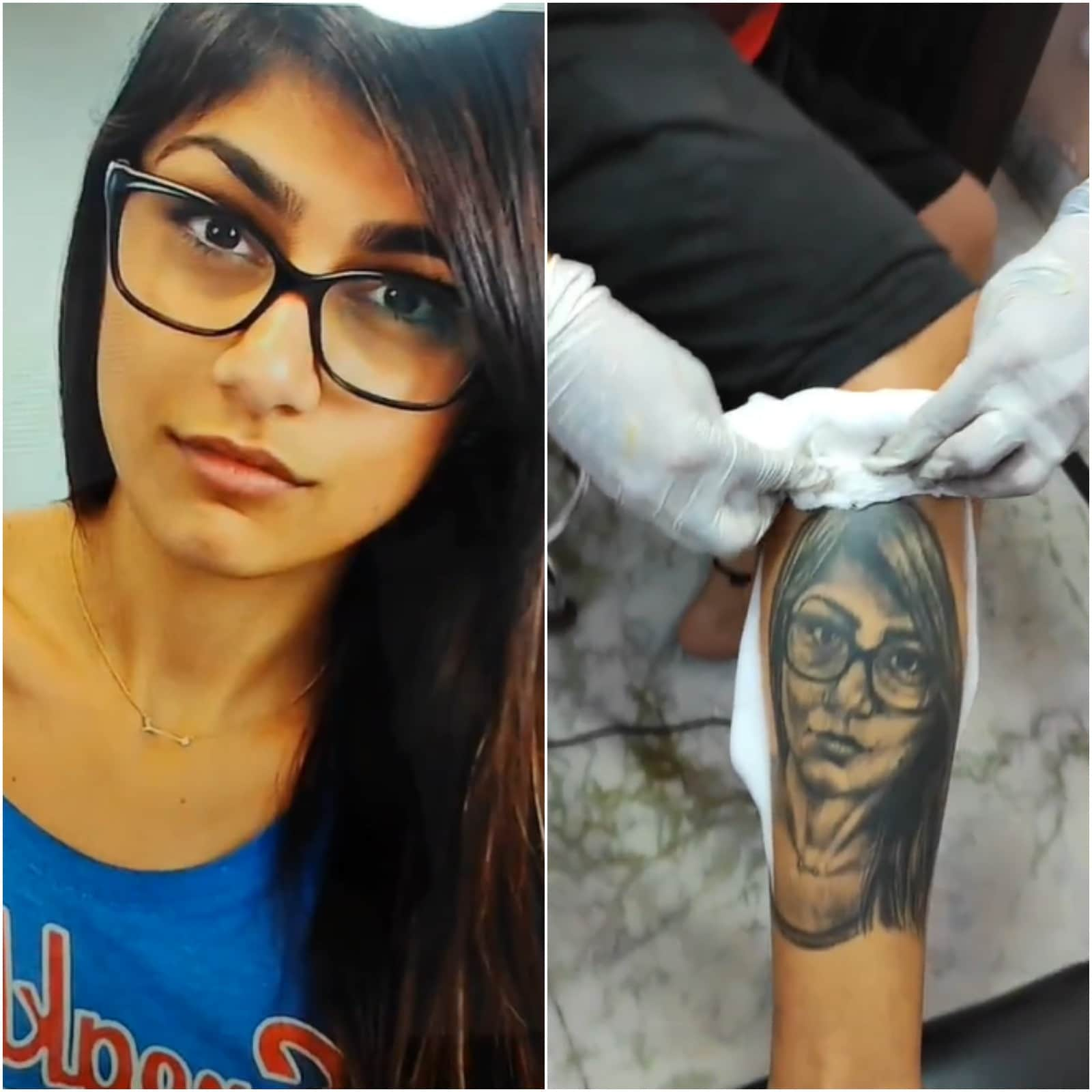 Mia Khalifa With Fan wide things