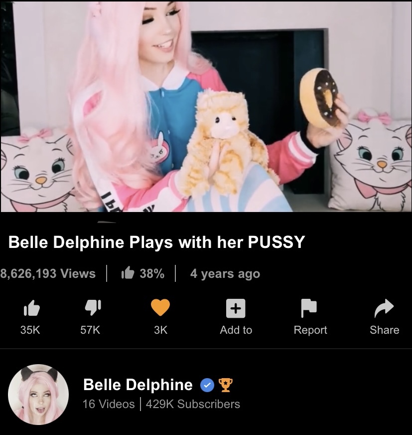 cheryl guyer recommends Belle Delphine P O R N