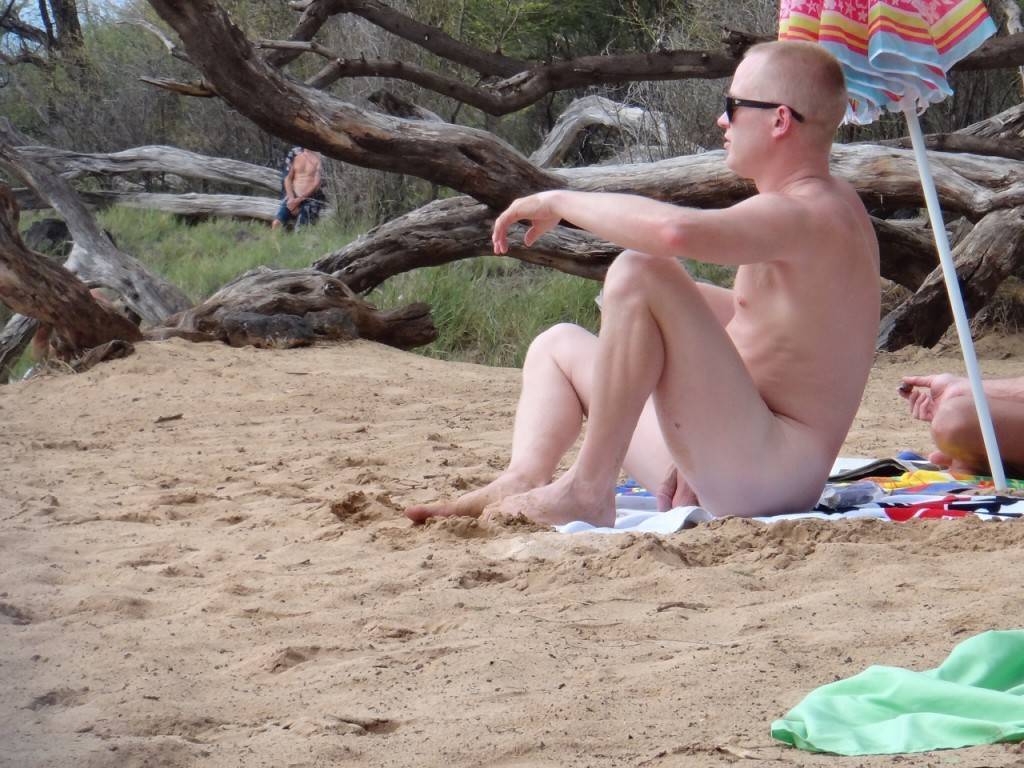 nude sunbathing male