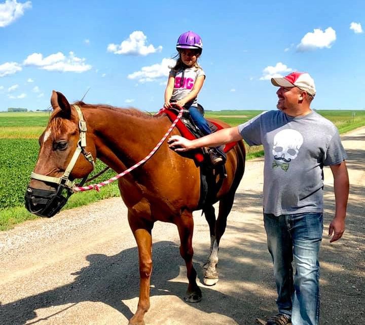 Best of Daughter rides dad