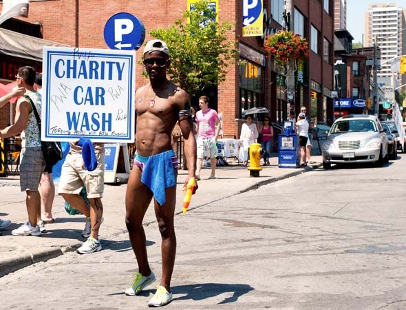 nude at car wash