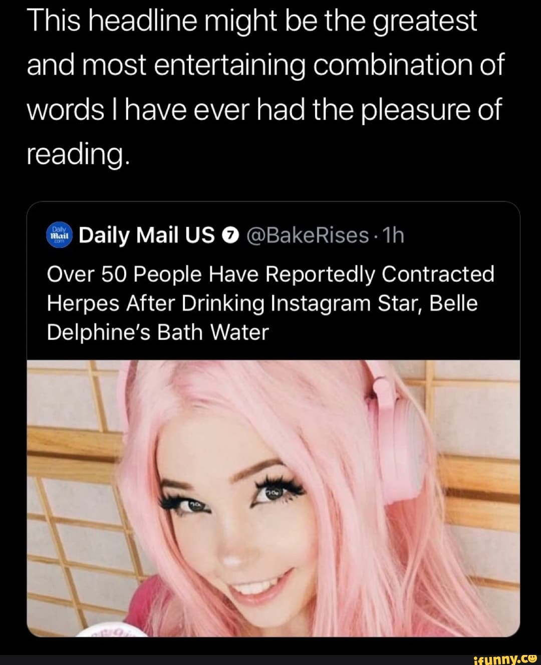 chien chung chu recommends Belle Delphine Asshole