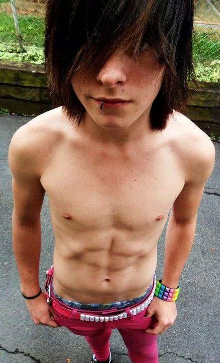 Best of Emo guy shirtless