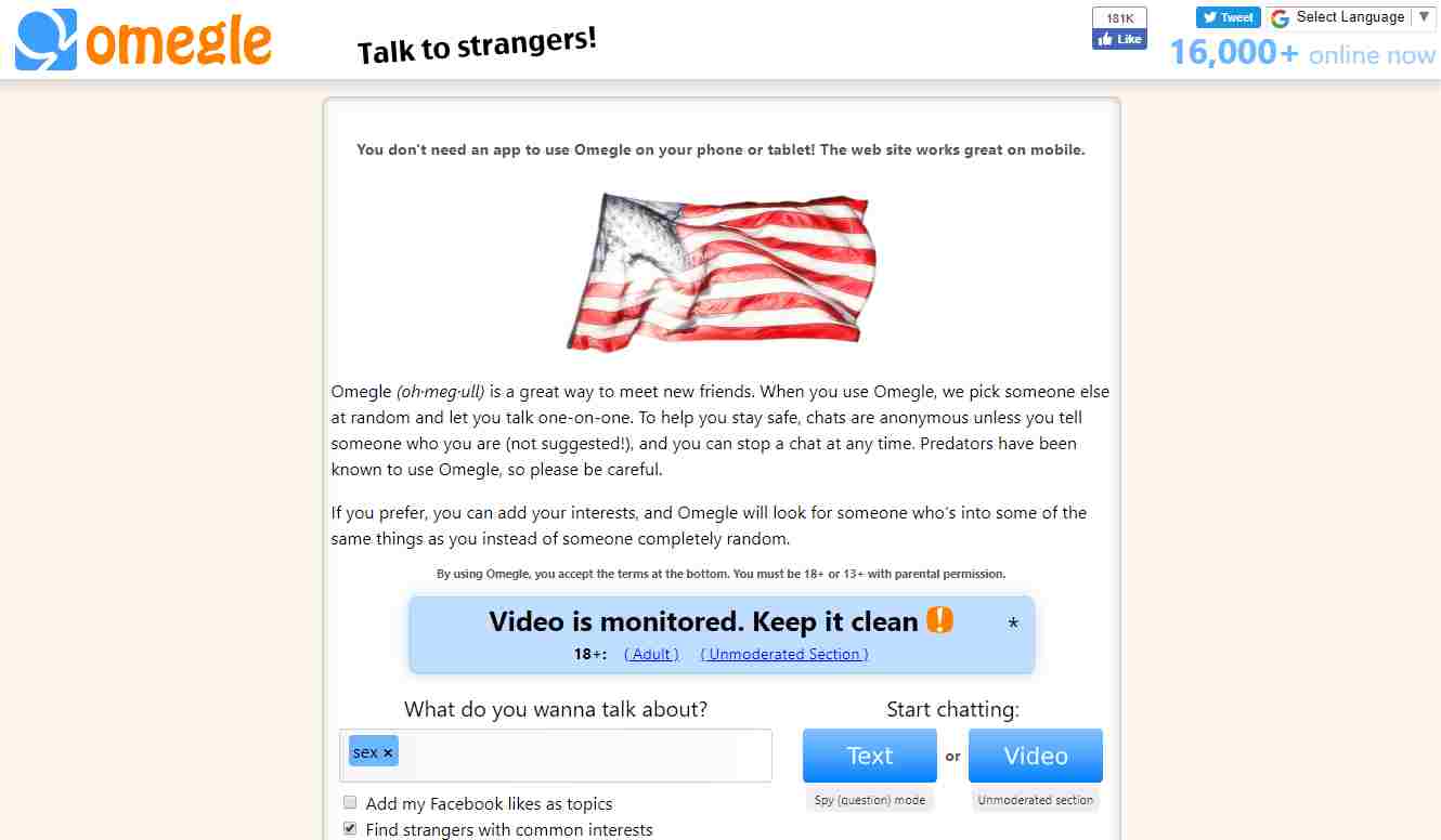 omegle porn sites