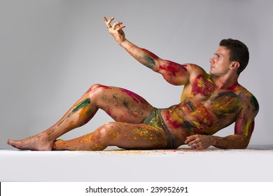 affet beni recommends male body paint nude pic