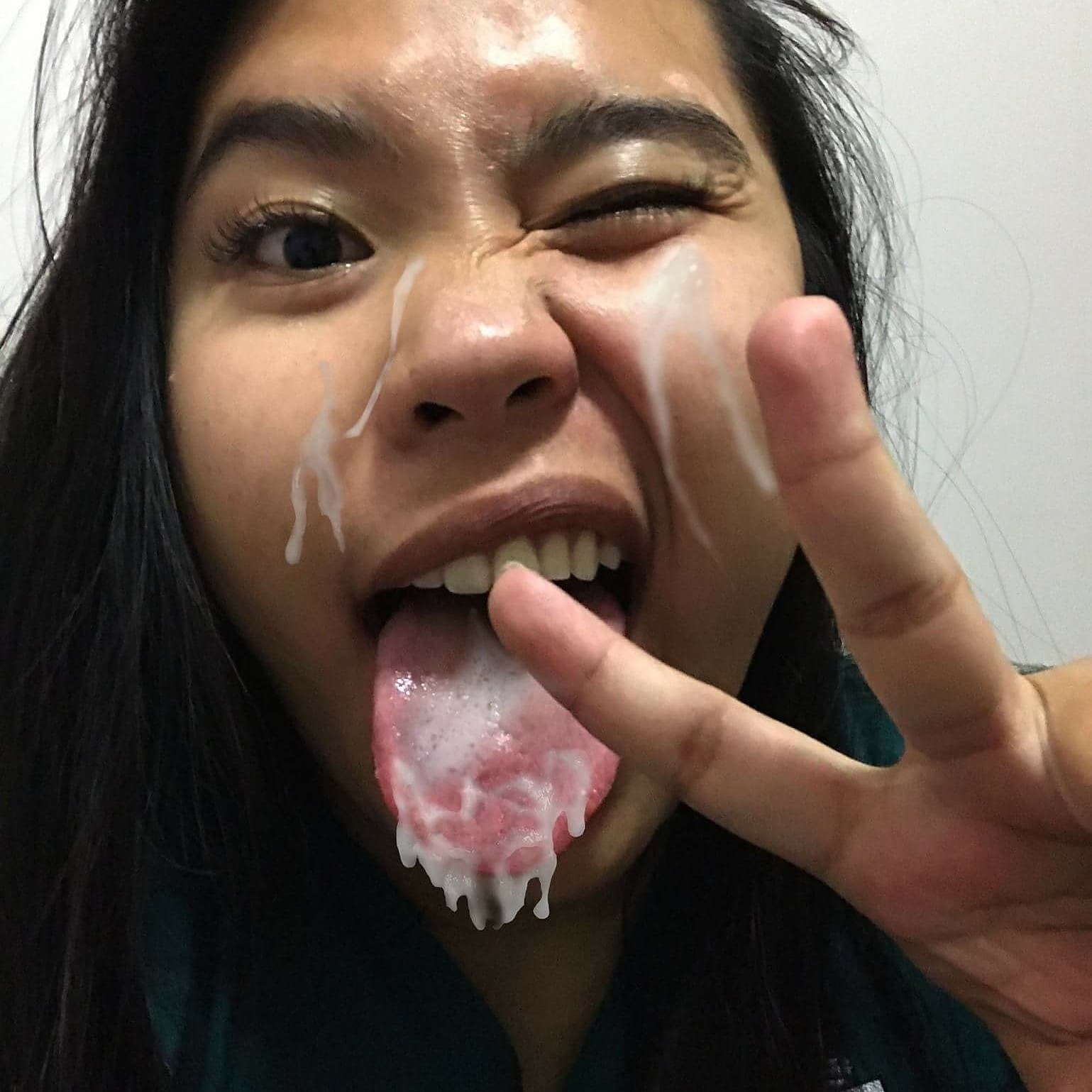 blair townsend recommends filipina cum facial pic