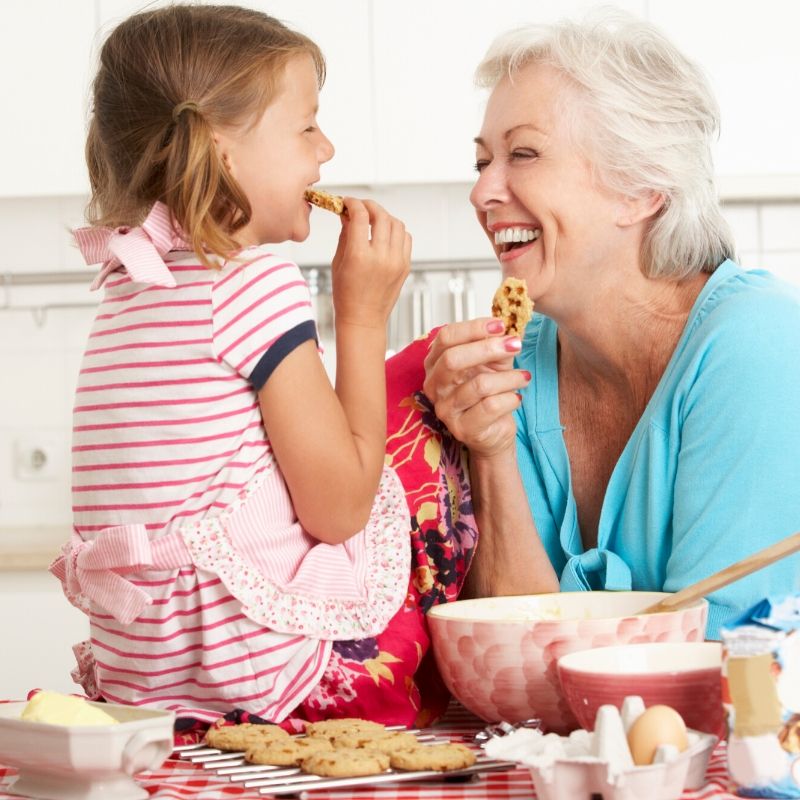 Best of Grandma eating come