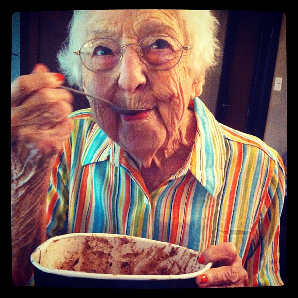 crystal keppler add photo grandma eating come