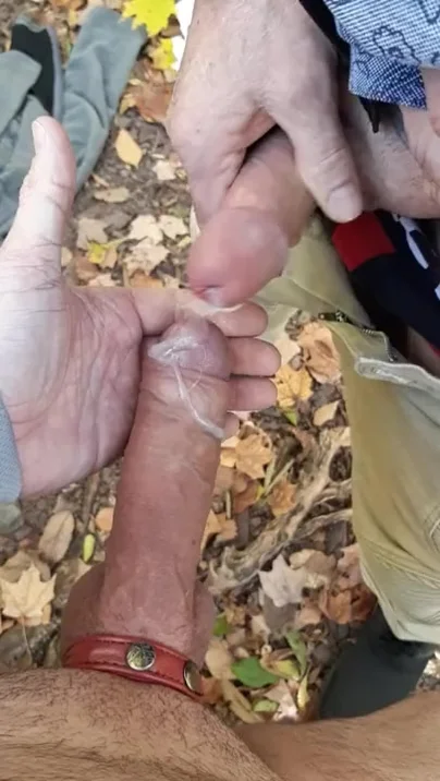 Best of Handjob in park