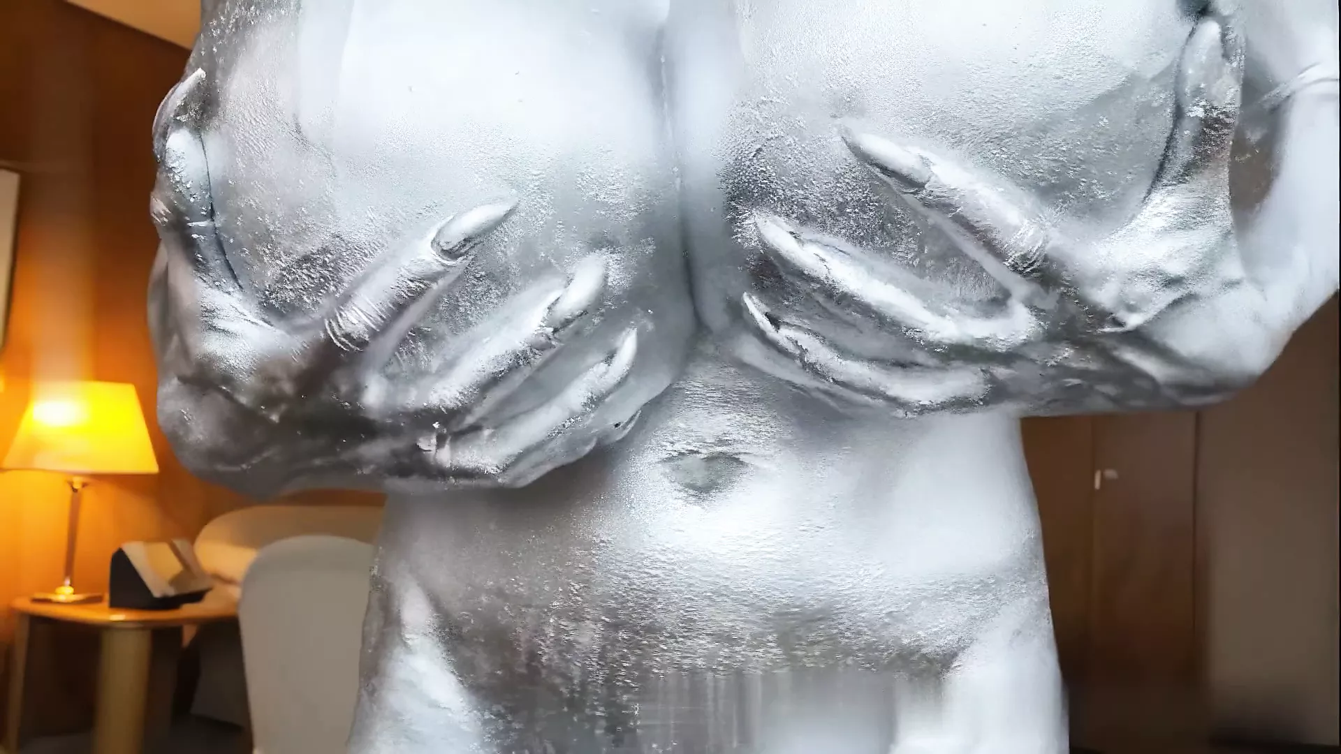 catherine ferrera add huge tit body paint photo