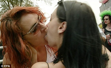 Lesbians Kissing Hard blowjob sloppiest