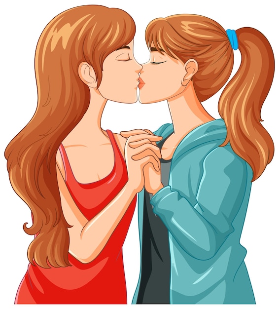 alaa abadi add lesbians sensually kissing photo