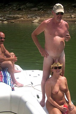 mature nude boat