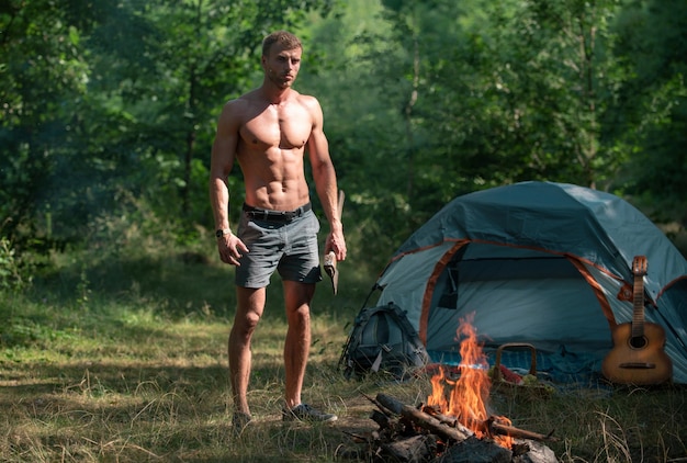 Best of Naked men camping