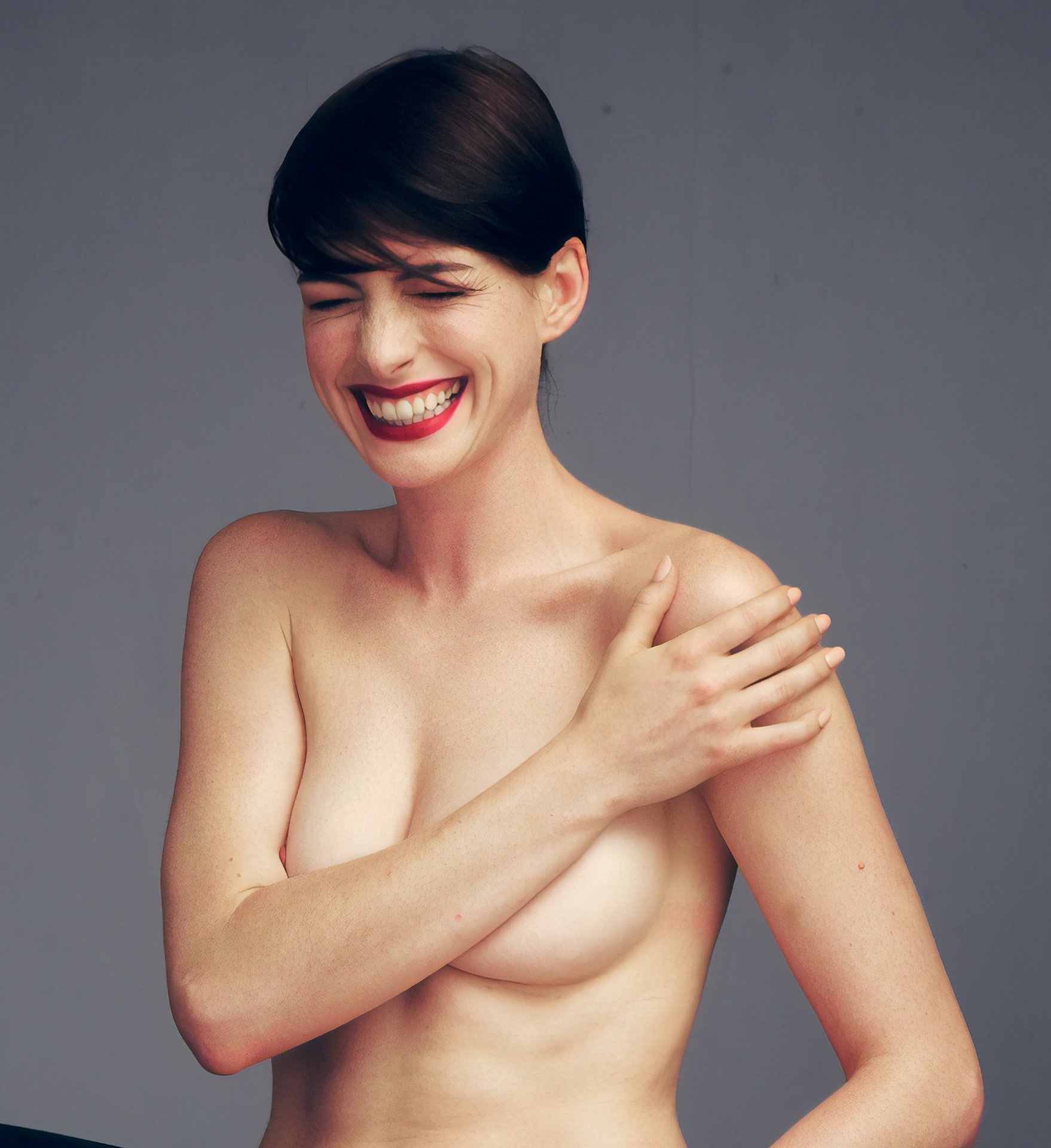 Best of Naked pics of anne hathaway