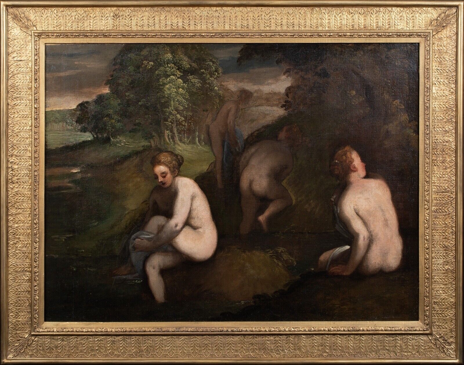 nude women bathing